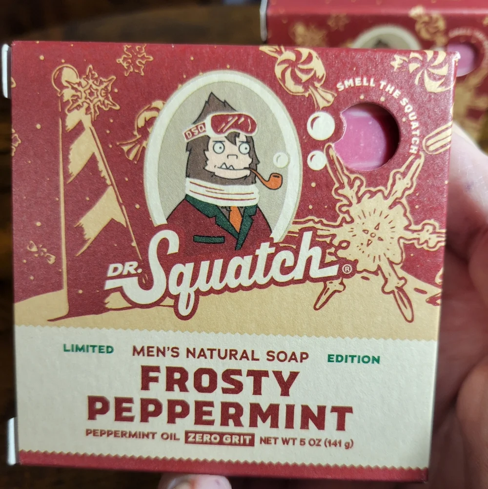 Dr. Squatch lot of 2 bars Frosty Peppermint Soap - Picture 2 of 7